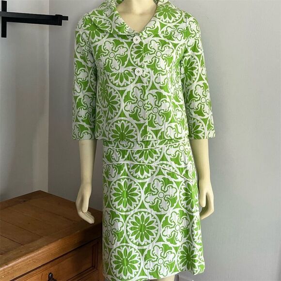 Lilly Pulitzer Vintage White Label Winter Playground Stowaway Jacket & Skirt 2 - Picture 1 of 16